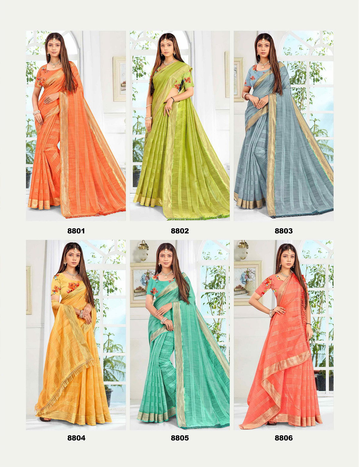 Saroj Royal 1 Regular Wear Soft Cotton Designer Fancy Saree Collection